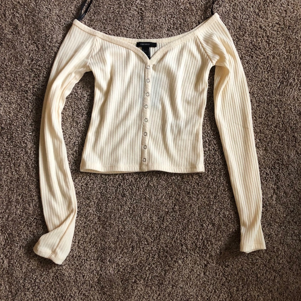 Off the shoulder crop top